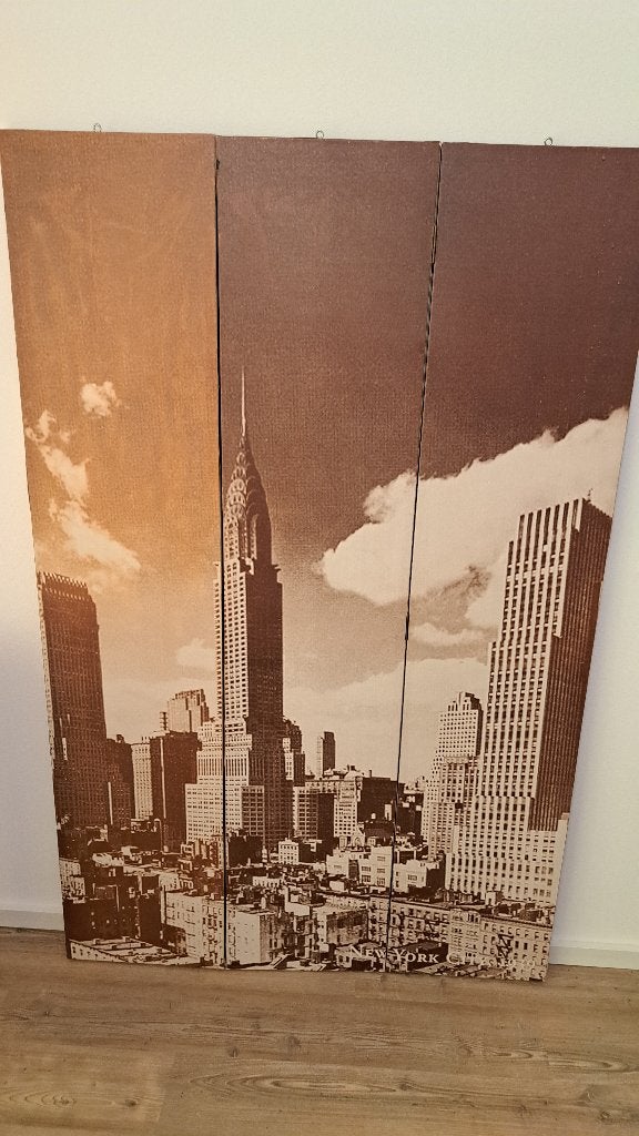 Kamerscherm New York bij daglicht 120x170 cm in kleur, Ophalen