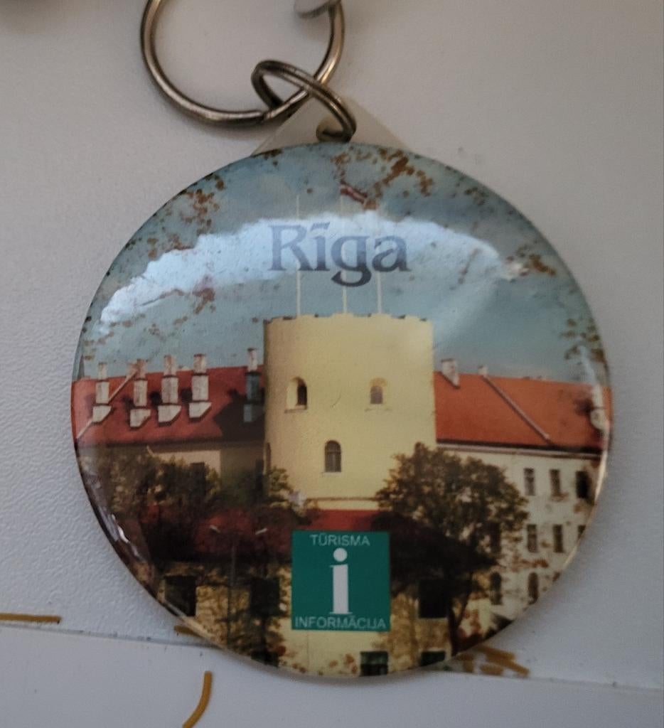 Sleutelhanger Riga Letland Toerisme Informatie, Ophalen of Verzenden, Gebruikt, Stad of Land