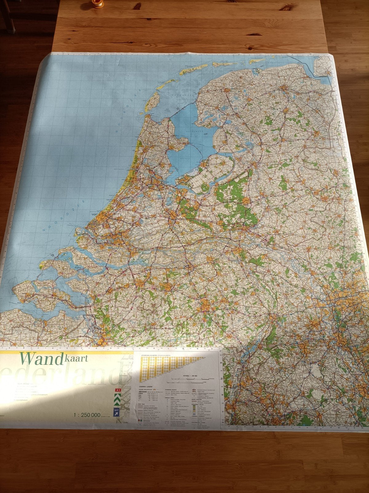 wandkaart van Nederland, Boeken, Atlassen en Landkaarten, 2000 tot heden, Landkaart, Ophalen, Gelezen