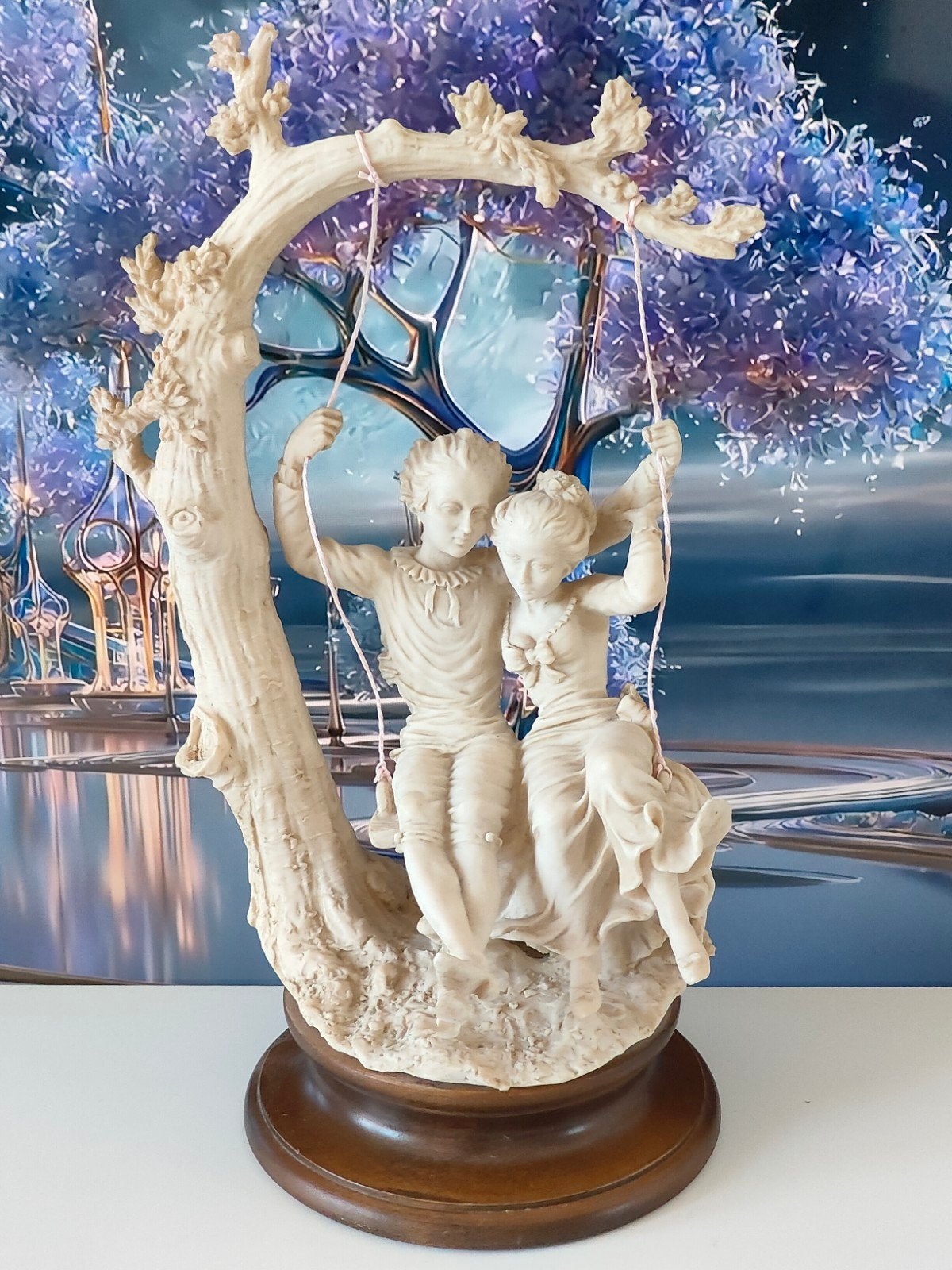 Mooi decoratief beeld van een verliefd stel
45 cm, Ophalen of Verzenden