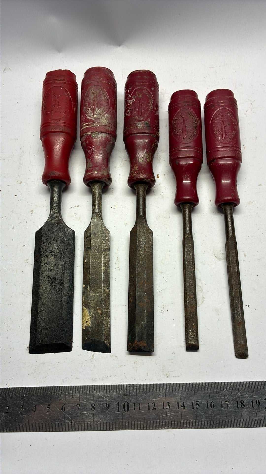 Bahco beitels ( houtbeitels steekbeitels beitelset ), Ophalen of Verzenden