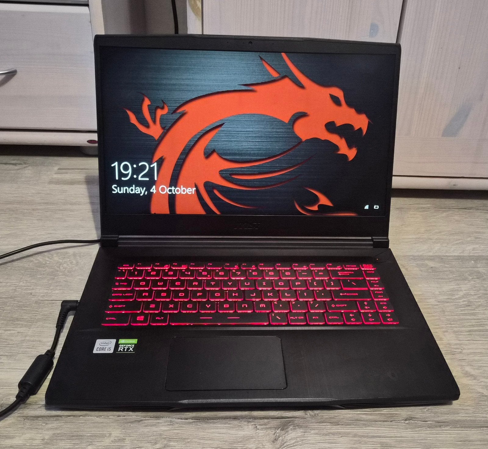 MSI laptop rtx3060 i5 10th gen, Computers en Software, Ophalen, Zo goed als nieuw, 15 inch