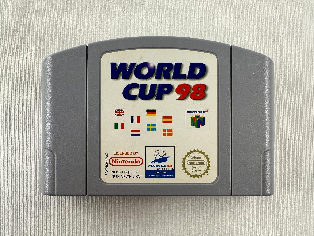 World Cup 98 (losse cartridge) Nintendo 64 - N64, Nintendo, Gebruikt, Onbekend, Eén computer