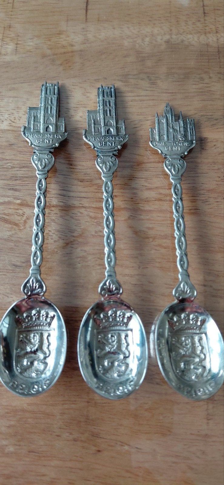 3  lepels Gent - Huma M.B., Antiek en Kunst, Antiek | Bestek, Ophalen