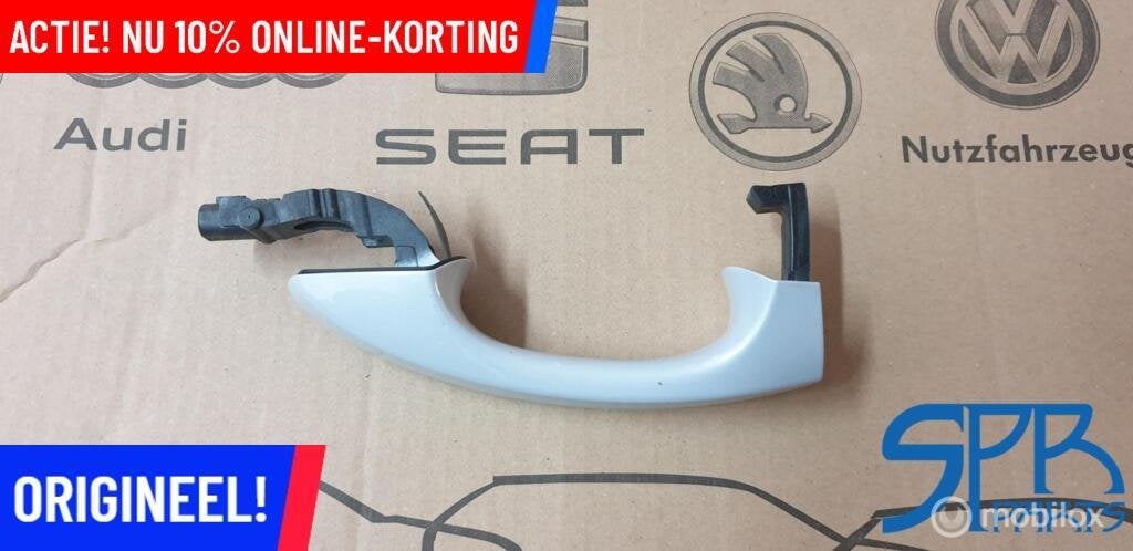 GOLF 7 KEYLESS LB9Z LINKS PORTIER GREEP Deurgreep Linksvoor, Volkswagen, Nieuw, Ophalen of Verzenden