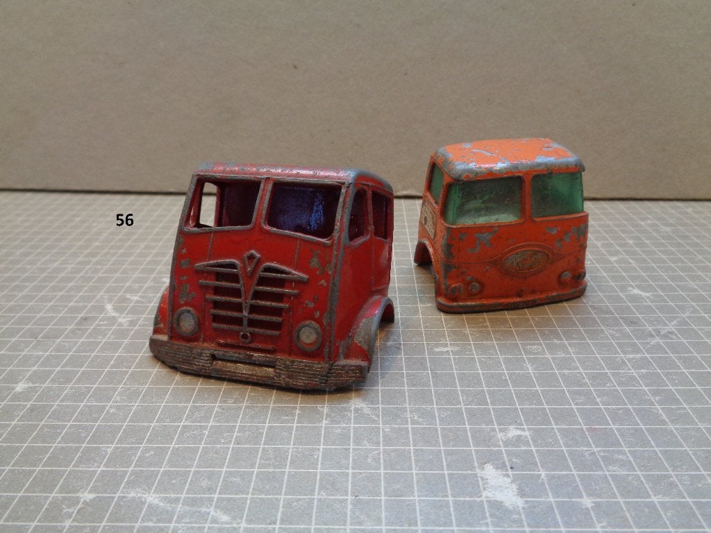 2x lesney cabines, Ophalen of Verzenden, Gebruikt, Bus of Vrachtwagen