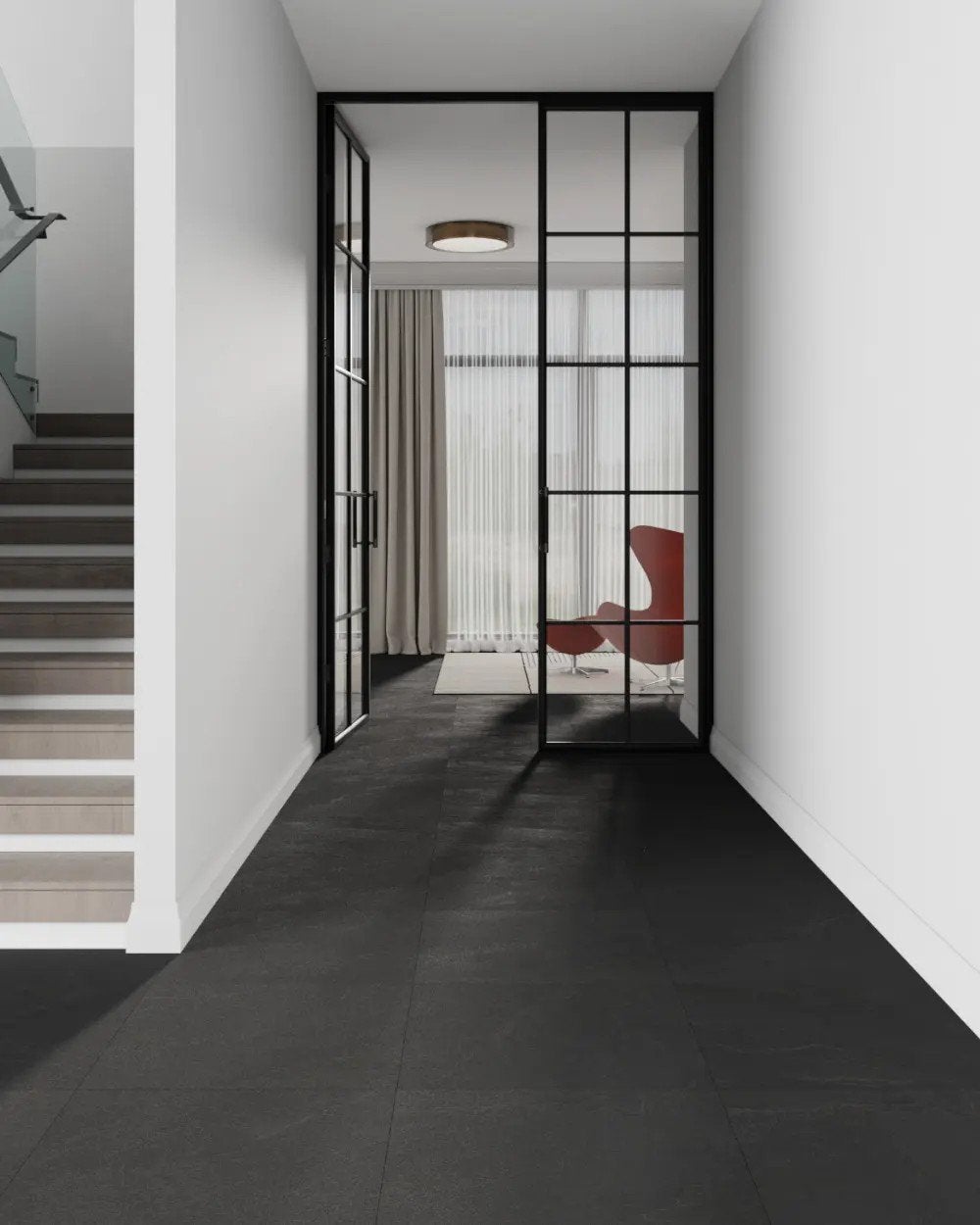 RAK Ceramics Ardesia Black Tegels 60x60cm 8,64m2, 60 cm of meer, Nieuw, Vloertegels, 60 cm of meer
