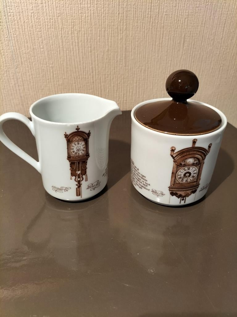 Melk en suiker set klokken servies, Ophalen of Verzenden