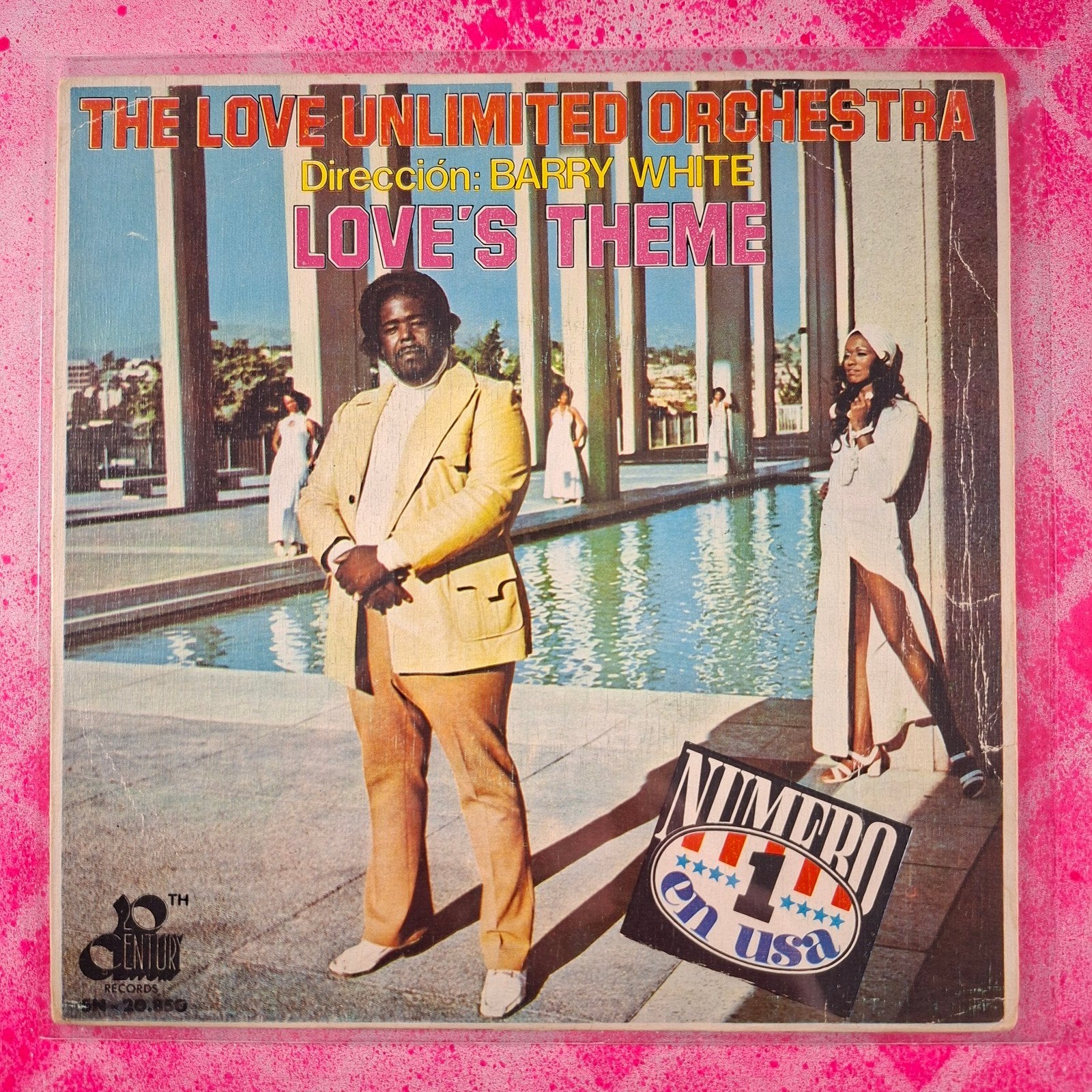 Barry White Love Unlimited Orchestra Love Theme single Spain, Beschermende buitenhoes, 7 inch, Ophalen of Verzenden, Zo goed als nieuw