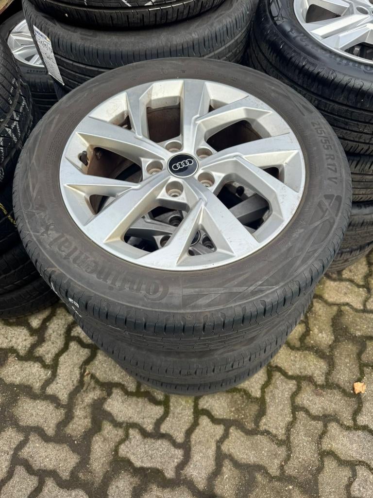 Velgenset audi q2, Auto-onderdelen, Banden en Velgen, Ophalen, 215 mm, Banden en Velgen, 17 inch