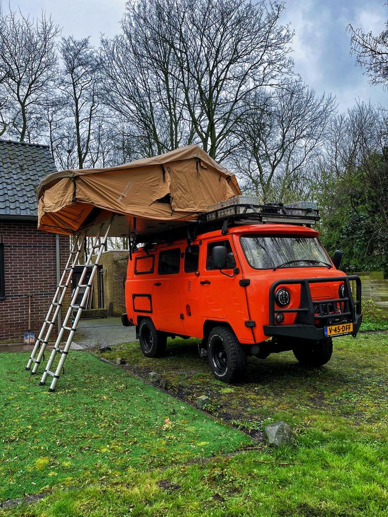 UAZ Bukhanka BUCHANKA 3909 Expedition 4x4 CUSTOM OFF GRID BU, Auto's, Bestelauto's, Bedrijf, Te koop, ABS, Navigatiesysteem, Parkeerassistent
