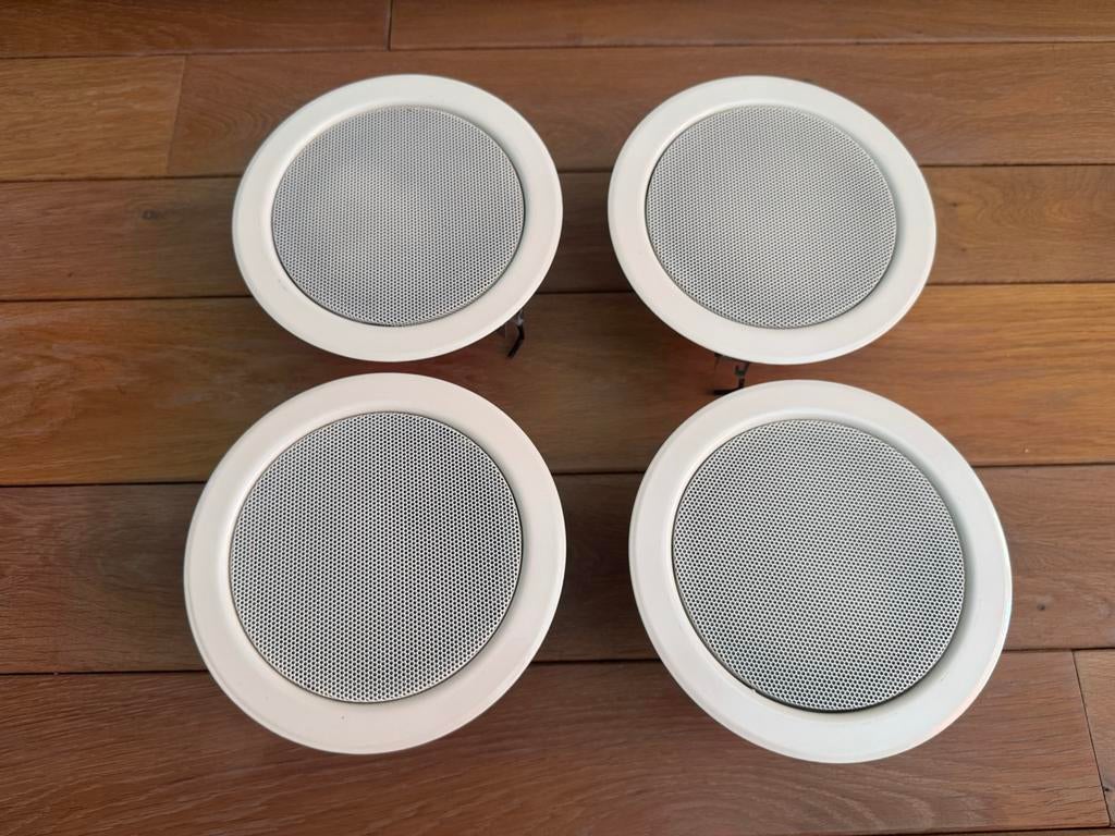4x 100V IC Audio DL 10-165/T plafondspeakers, Ophalen of Verzenden, Zo goed als nieuw
