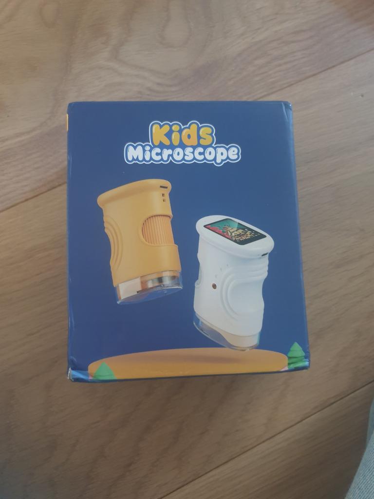 Gele Kinder Microscoop met 1000x Vergroting en Alle Delen, Ophalen of Verzenden, Nieuw, 400x tot 1000x, Biologische microscoop