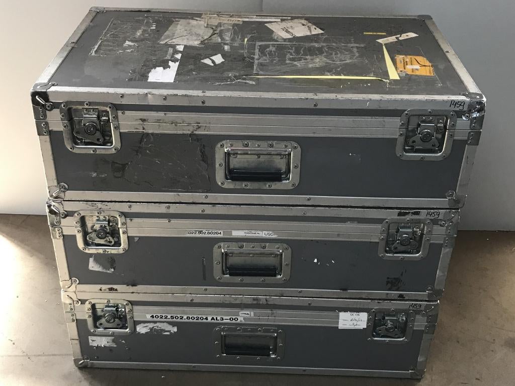 Flightcase, Faes, 81x50x23 cm, 3 stuks, Ophalen, Gebruikt, 60 cm of meer, 50 tot 75 cm