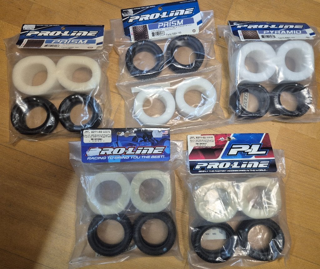 5 paar Proline 1:10 4WD 2.2 buggy banden/inserts NIEUW, Elektro, Nieuw, Ophalen of Verzenden, Schaal 1:10