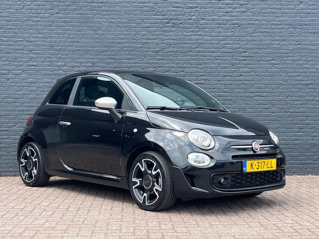 Fiat 500 1.0 Hybrid Rockstar Cruise Control | Lederen Bekled, Auto's, Fiat, Voorwielaandrijving, Lichtsensor, 4 stoelen, Zwart