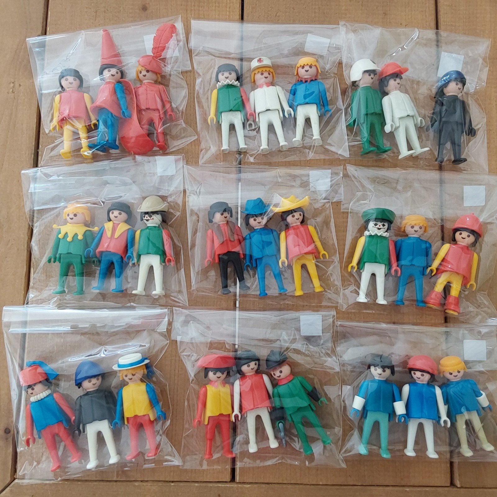 Playmobil poppetjes vintage 1974 - set van 27 figuren, Ophalen of Verzenden, Gebruikt