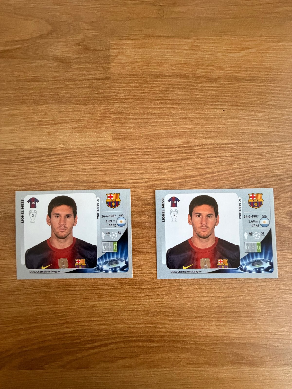Lionel Messi Panini Champions League FC Barcelona, Ophalen of Verzenden, Gebruikt, Buitenlandse clubs, Spelerskaart