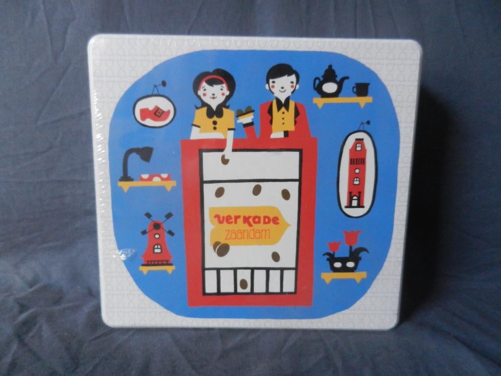 Nog geseald blikken koekblik Verkade Zaandam 6,9x23,4x22 cm, Ophalen of Verzenden, Nieuw, Koek(jes), Verkade