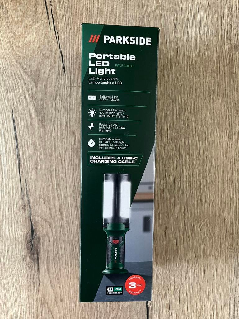 Parkside LED-werklamp multifunctioneel, Caravans en Kamperen, Ophalen of Verzenden, Nieuw, Accu