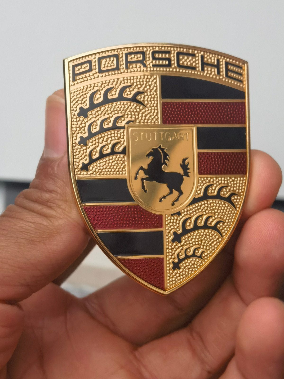 Origineel porsche embleem voor op de motorkap 

MADE IN GE, Ophalen of Verzenden, Nieuw, Merk