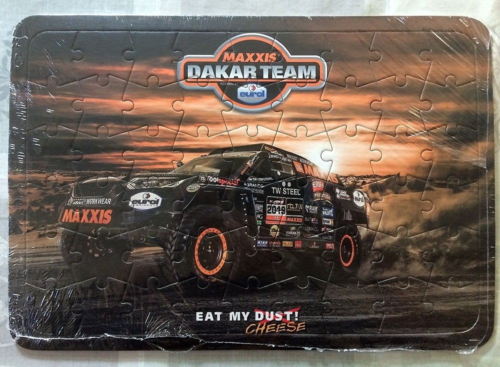 Puzzel Dakar Rally Team Maxxis Eurol - Tim en Tom Coronel, Ophalen of Verzenden, Nieuw, Auto's