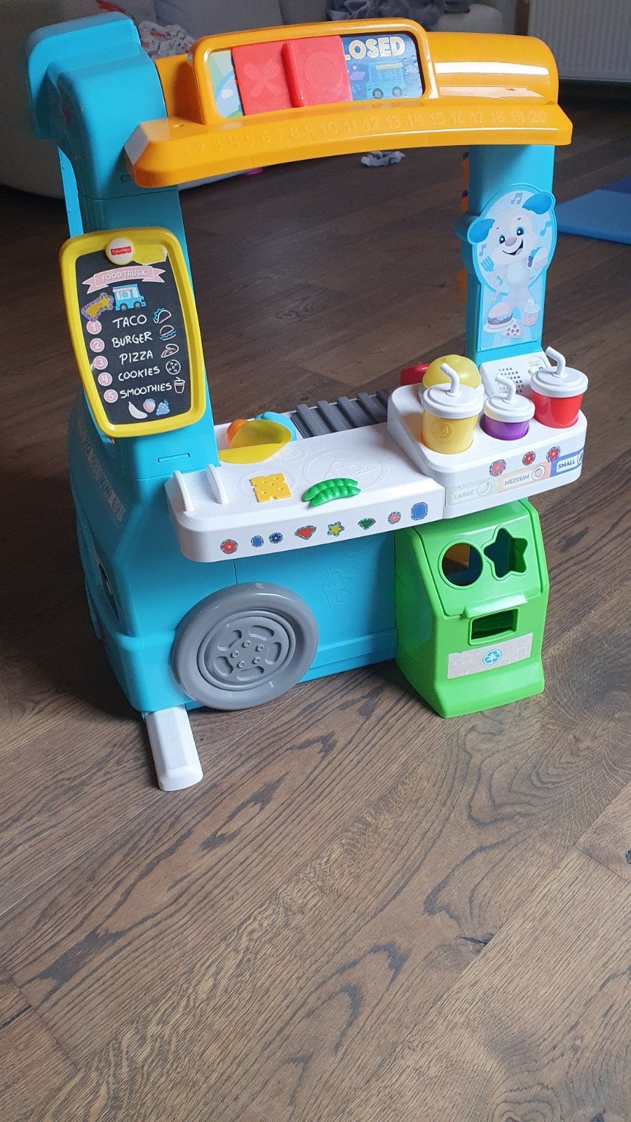 Fisher-Price Speelvoedselwagen met geluid en licht, Ophalen, Zo goed als nieuw