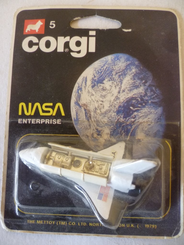 Corgi Mettoy  1979 Nasa Enterprise 6,5cm lang in blister., Ophalen of Verzenden, Nieuw, Overige typen