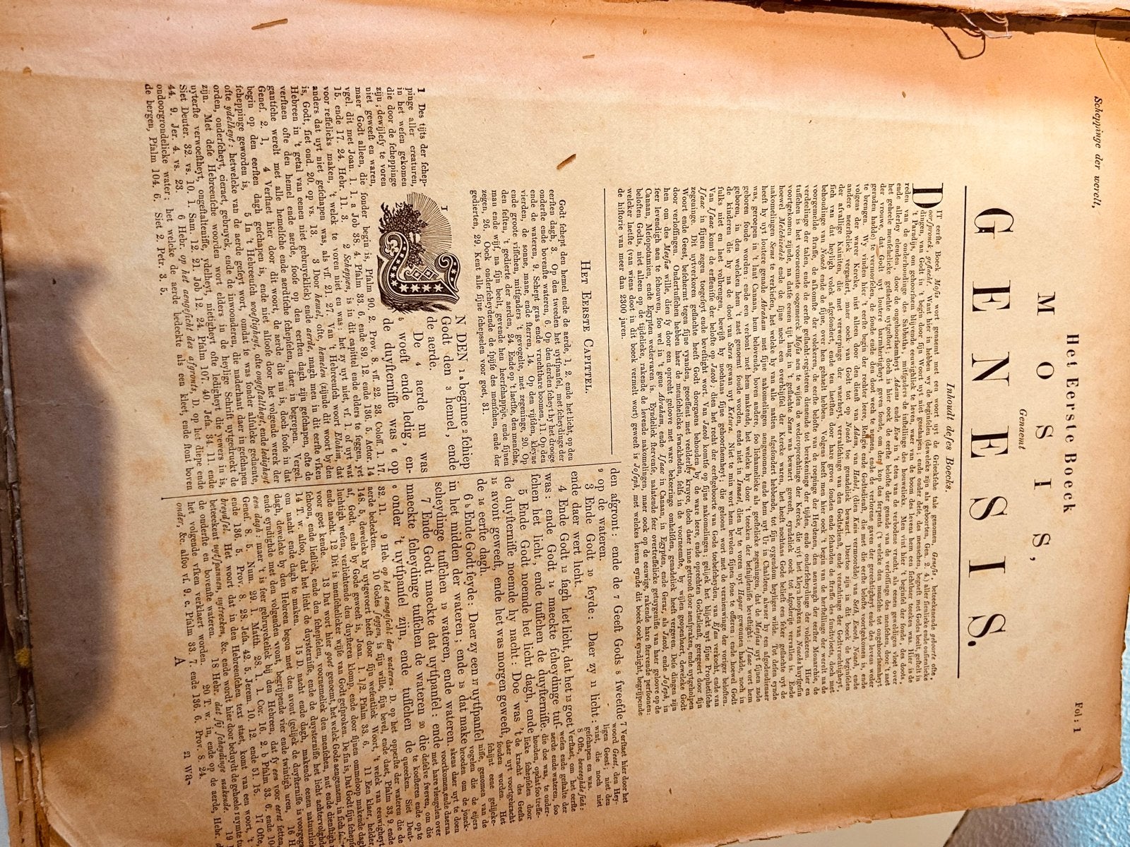 Unieke Oude Statenbijbel 1885 met Gravures en Houten Omslag, Antiek en Kunst, Ophalen