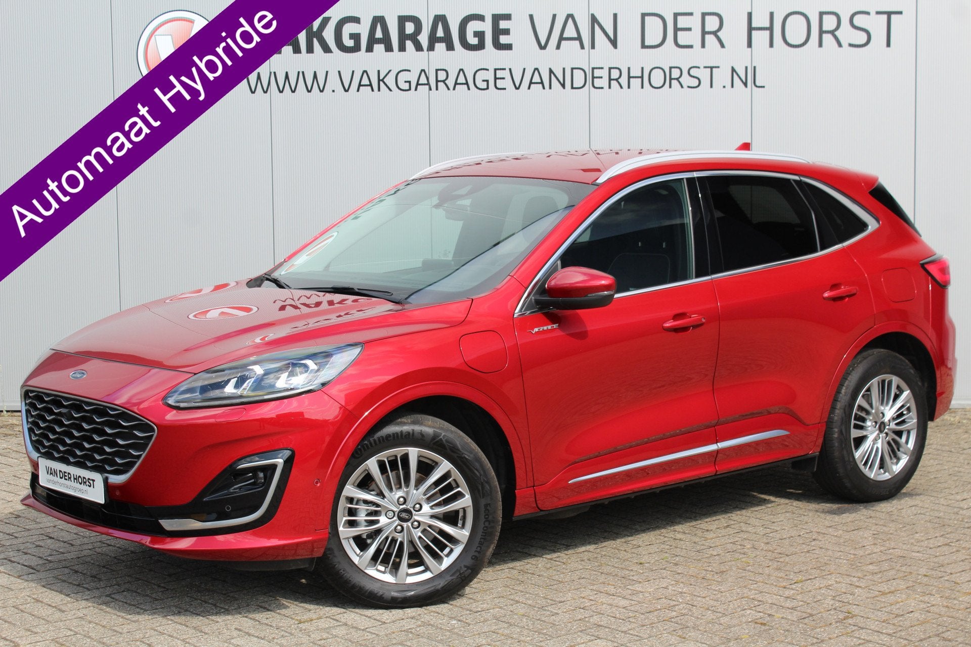 Ford Kuga 2.5-225pk PHEV 'Vignale'. Zeer luxe hybride rijden, Auto's, Gebruikt, Zwart, 4 cilinders, Hybride Elektrisch/Benzine