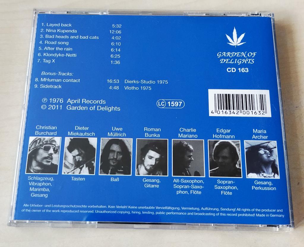 Embryo - Bad Heads and Bad Cats CD 1976/2011 Krautrock, Ophalen of Verzenden, Gebruikt