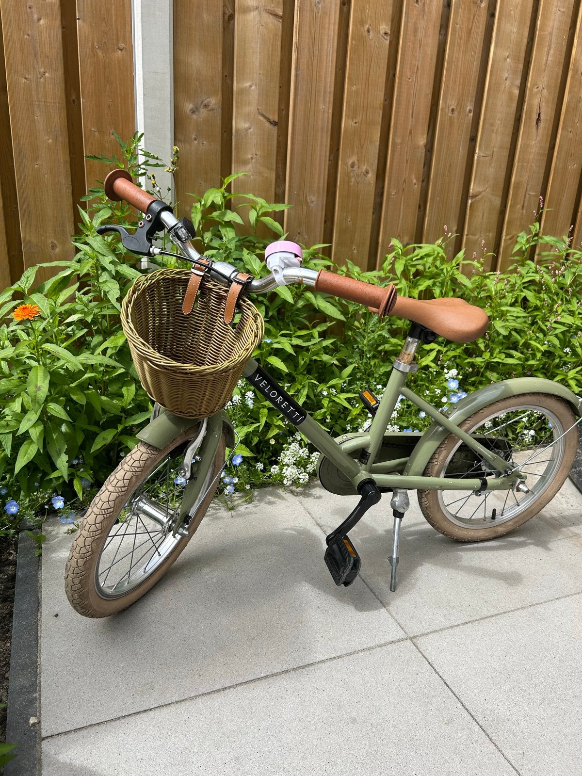 Veloretti kinderfiets olijfgroen 16 inch, Fietsen en Brommers, Fietsen | Kinderfietsjes, Ophalen, Gebruikt, 16 tot 20 inch