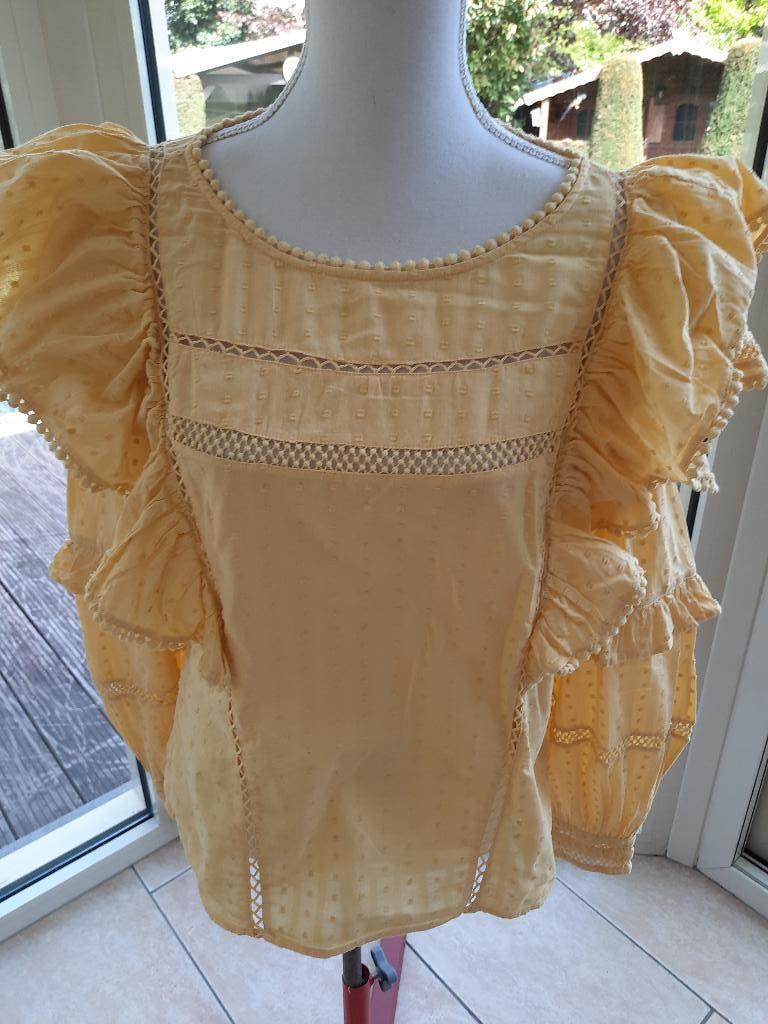 Prachtige blouse FABIENNE CHAPOT - 38, Maat 38/40 (M), Geel, Ophalen of Verzenden, Zo goed als nieuw