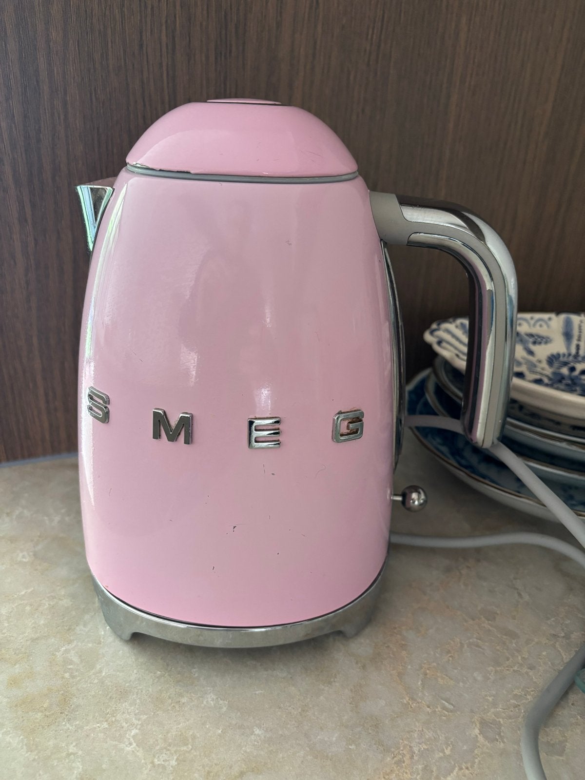 Smeg waterkoker 50’s style roze - Gebruikt, Witgoed en Apparatuur, Ophalen, Gebruikt