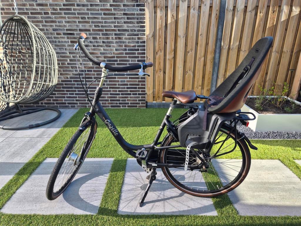 Gazelle Bloom T 7 49 inch met Yepp kinderzitje, Ophalen, (Extra) lage instap, Velgrem, 47 tot 50 cm
