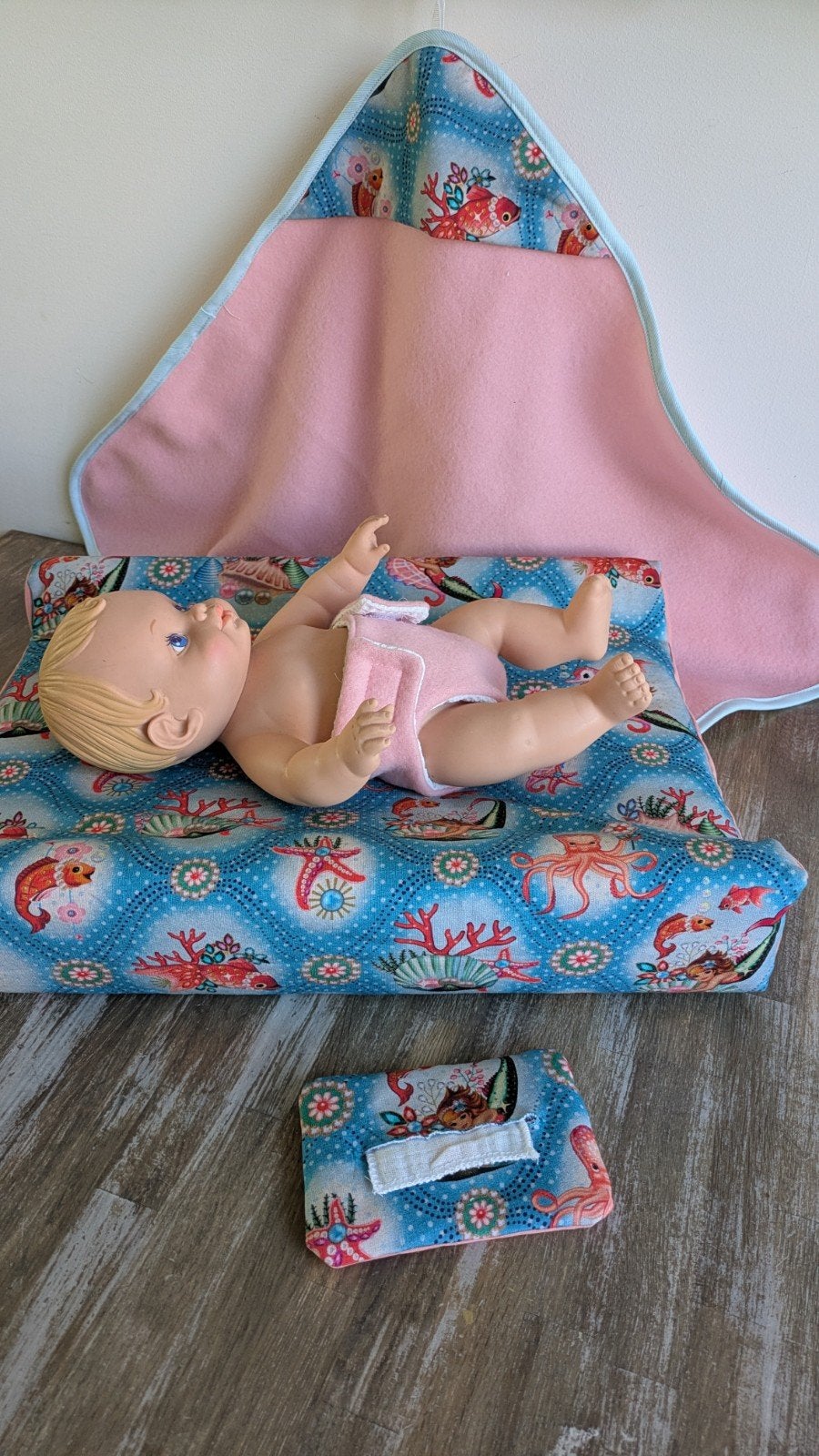 Poppenspullen kleine babypop Nieuw Handgemaakt, Ophalen of Verzenden, Nieuw, Babypop