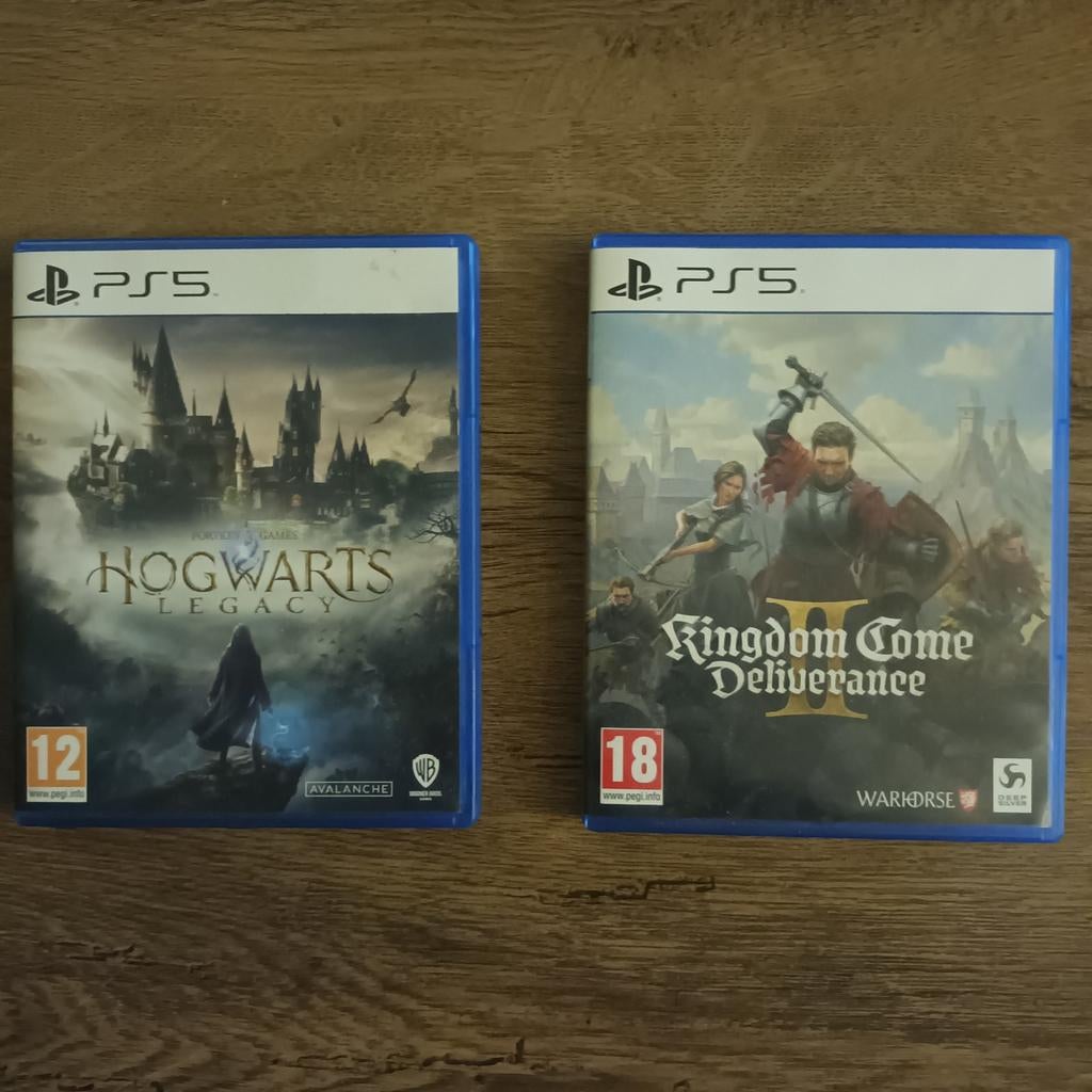 PS5 Games: Hogwarts Legacy & Kingdom Come Deliverance 2, Ophalen, Vanaf 18 jaar, 1 speler, Zo goed als nieuw