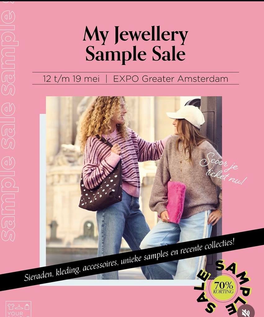 My Jewellery Sample Sale kaartje 16 mei, Eén persoon