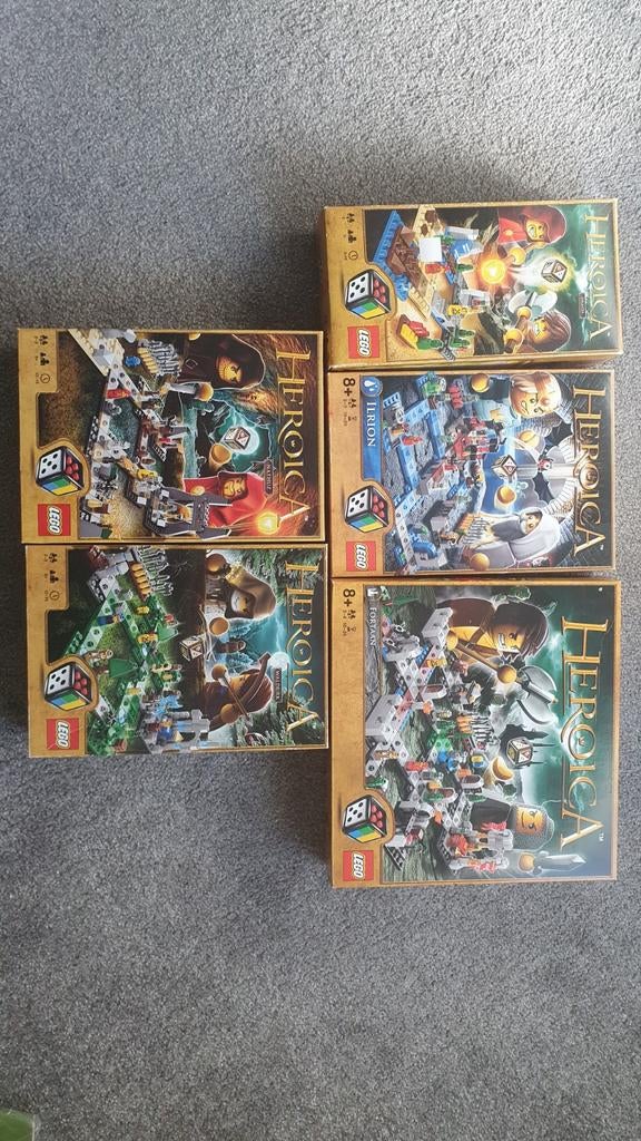 Lego Heroica (3857, 3858, 3859, 3860, 3847), Ophalen of Verzenden, Zo goed als nieuw