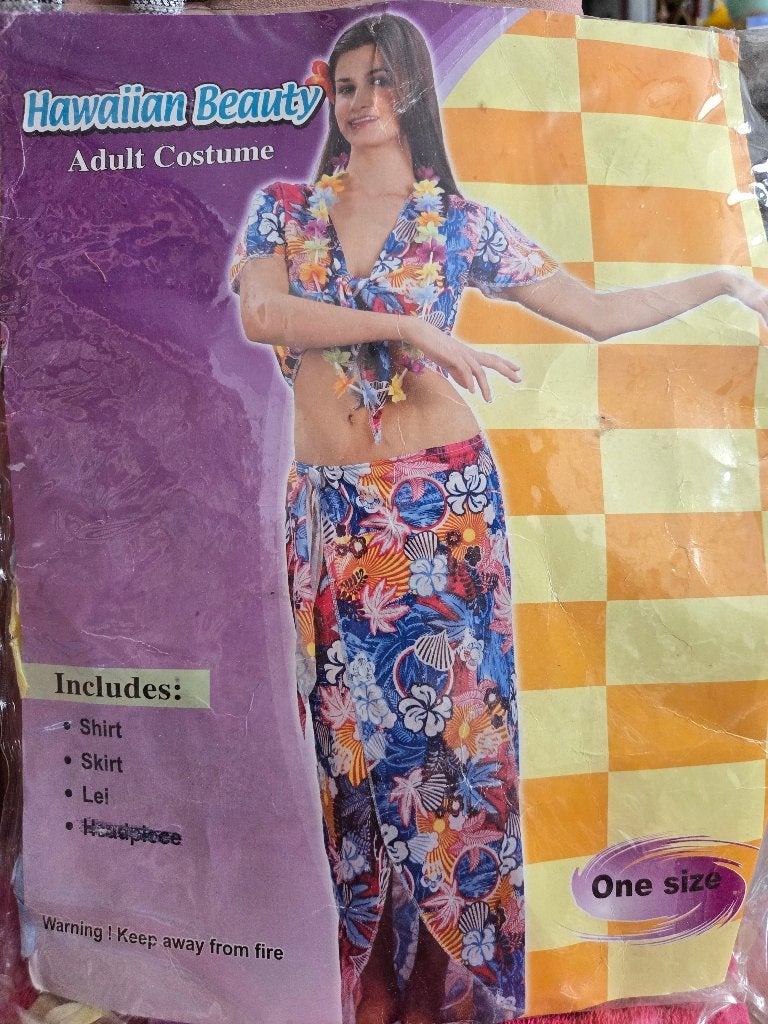 Hawaiian Beauty outfit mt één maat, Ophalen of Verzenden, Nieuw, Maat 42/44 (L), Carnaval