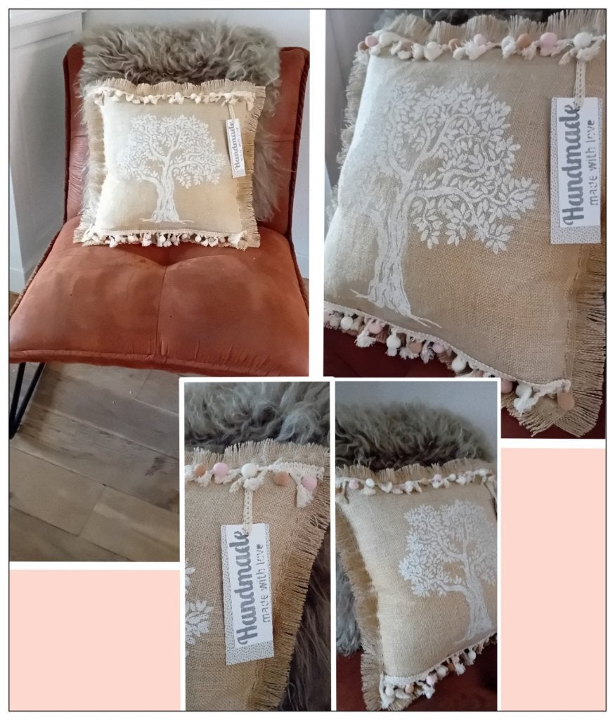 Maak je eigen jute kussen. Workshop in Borne (Ov) NIEUW, Ophalen of Verzenden, Nieuw, Knutselwerk