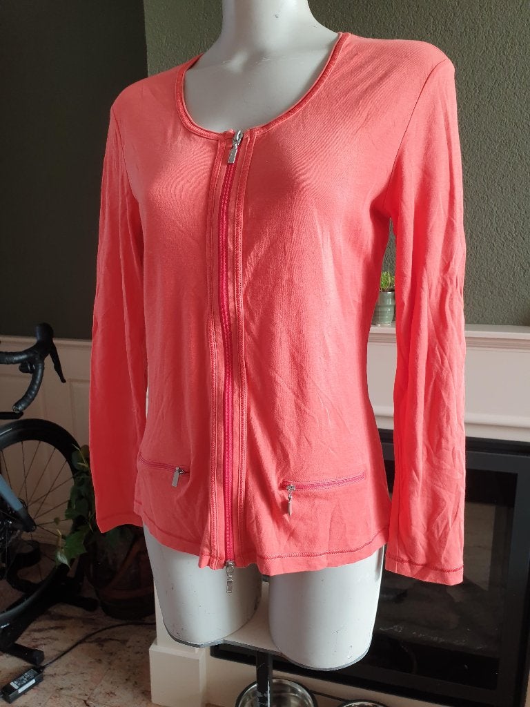 Gerry Weber mooie luchtig oranje vest mt 38 M, Maat 38/40 (M), Verzenden, Oranje, Zo goed als nieuw