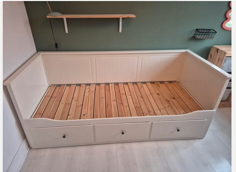 Ikea Hemnes Bed-bank, Ophalen, Ikea Hemnes, Wit, Tweepersoons
