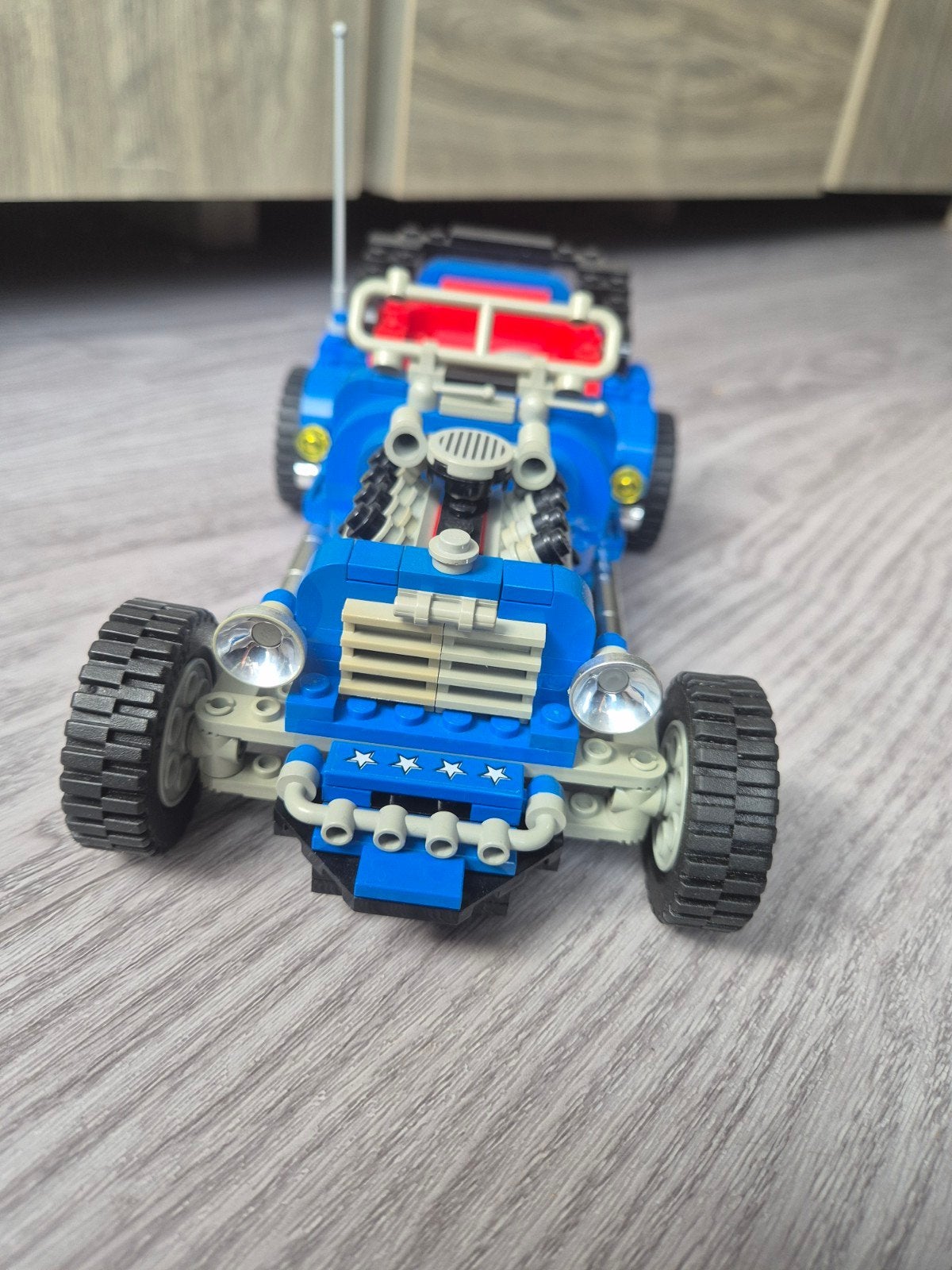 Lego Model Team 5580 Highway Rig - Blauwe Hot Rod, Ophalen of Verzenden, Gebruikt