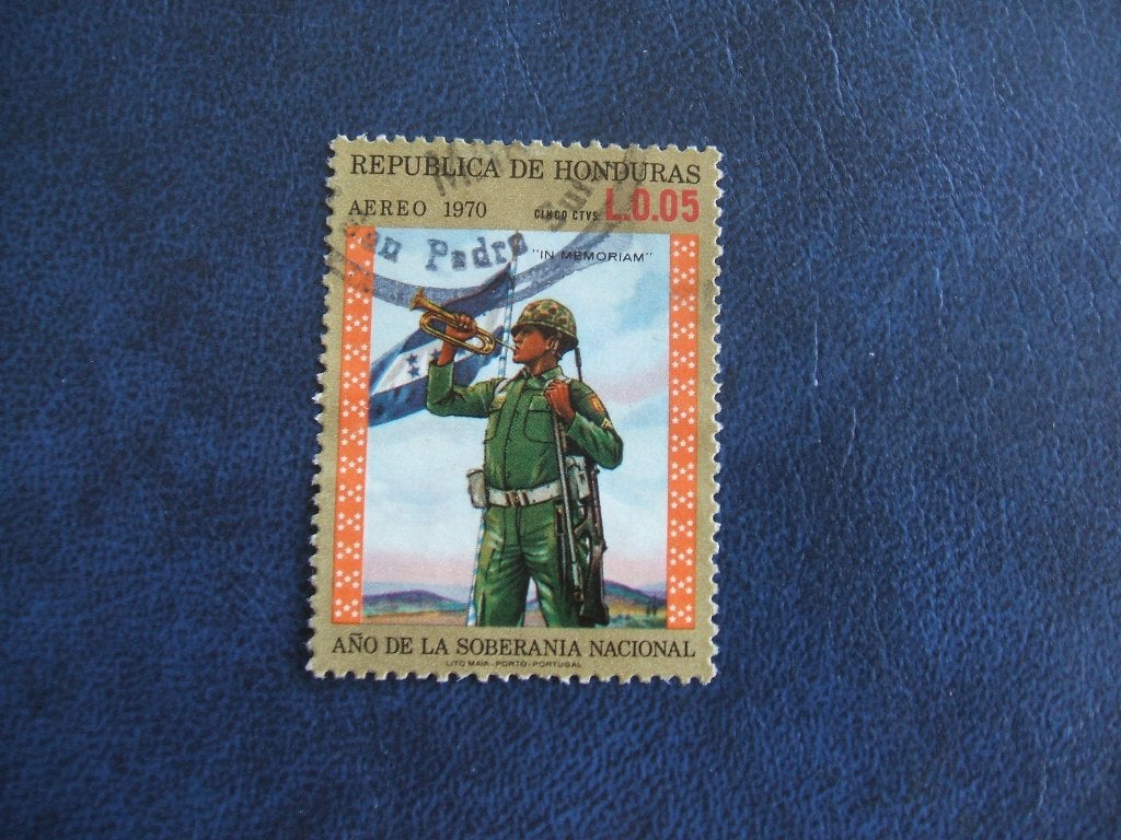 Honduras soldaat, Verzenden, Gestempeld, Midden-Amerika