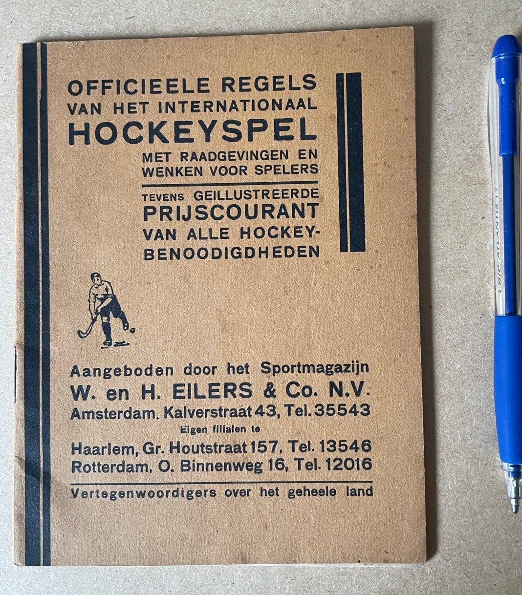 Oude Hockey Spelregels & Catalogus Eilers Sportmagazijn, Ophalen of Verzenden, Gelezen, Overige sporten