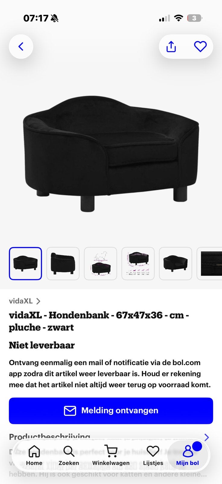 Hondenbankje, Ophalen, Zo goed als nieuw