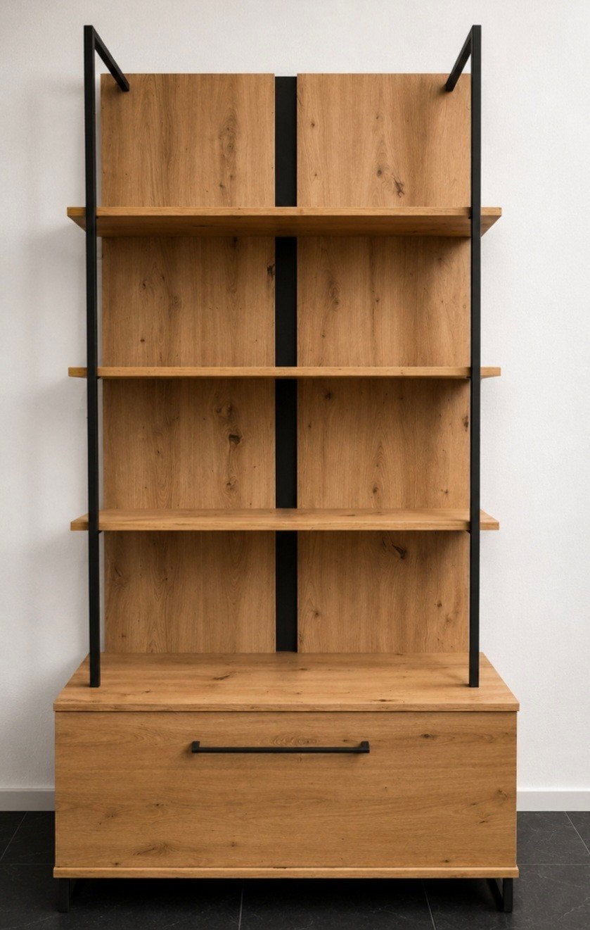 meubella boekenkast saturn., Ophalen, 25 tot 50 cm, 50 tot 100 cm, 150 tot 200 cm