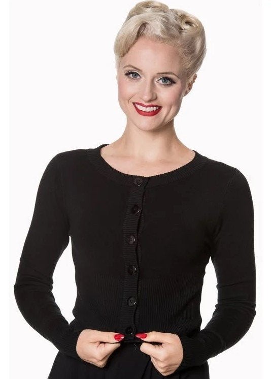 Banned Dolly Cardigan Zwart 3XL Rockabilly Retro, Syal sp. z o.o,, Dancing Days by Banned, Verzenden, Zwart