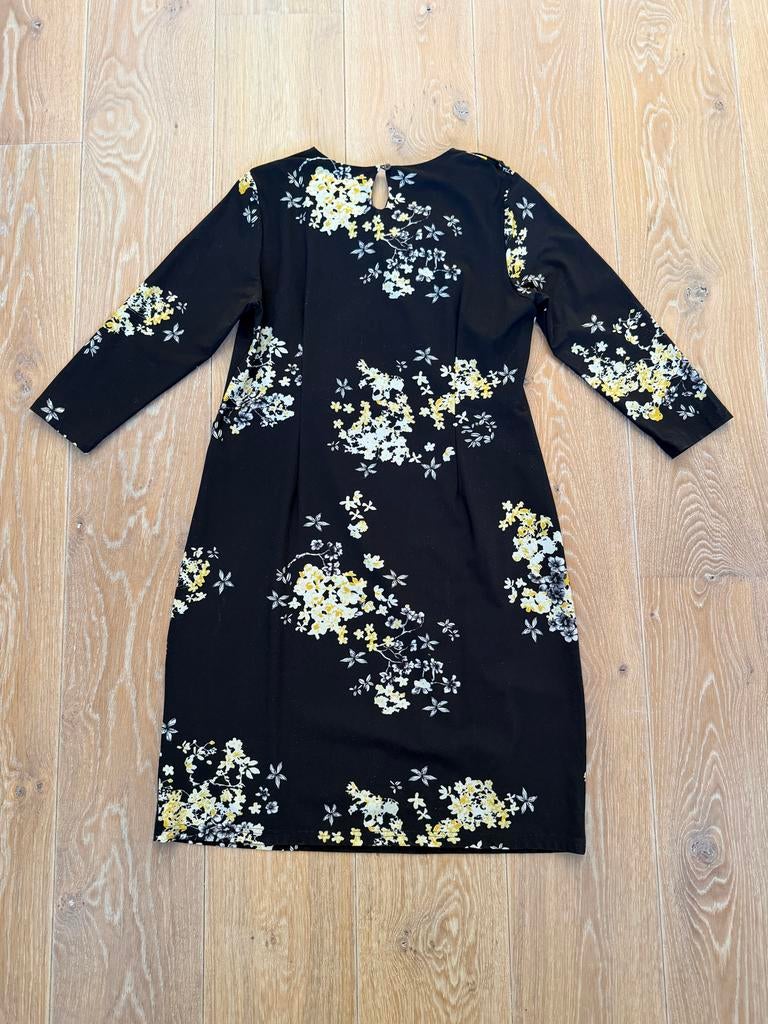 Studio Anneloes jurk zwart met bloemenprint, maat XL, Kleding | Dames, Jurken, Ophalen of Verzenden, Zo goed als nieuw, Zwart